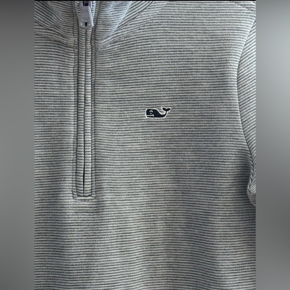 Vineyard Vines Kids' Saltwater Stripe Quarter Zip Sweatshirt Size 5 NEW w/ TAGS - Picture 6 of 8